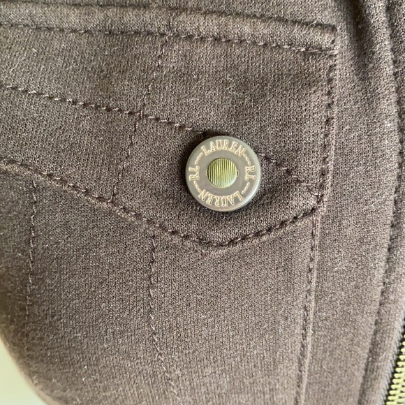 Ralph Lauren brown cotton zip vest, S, NWT - Picture 6 of 10